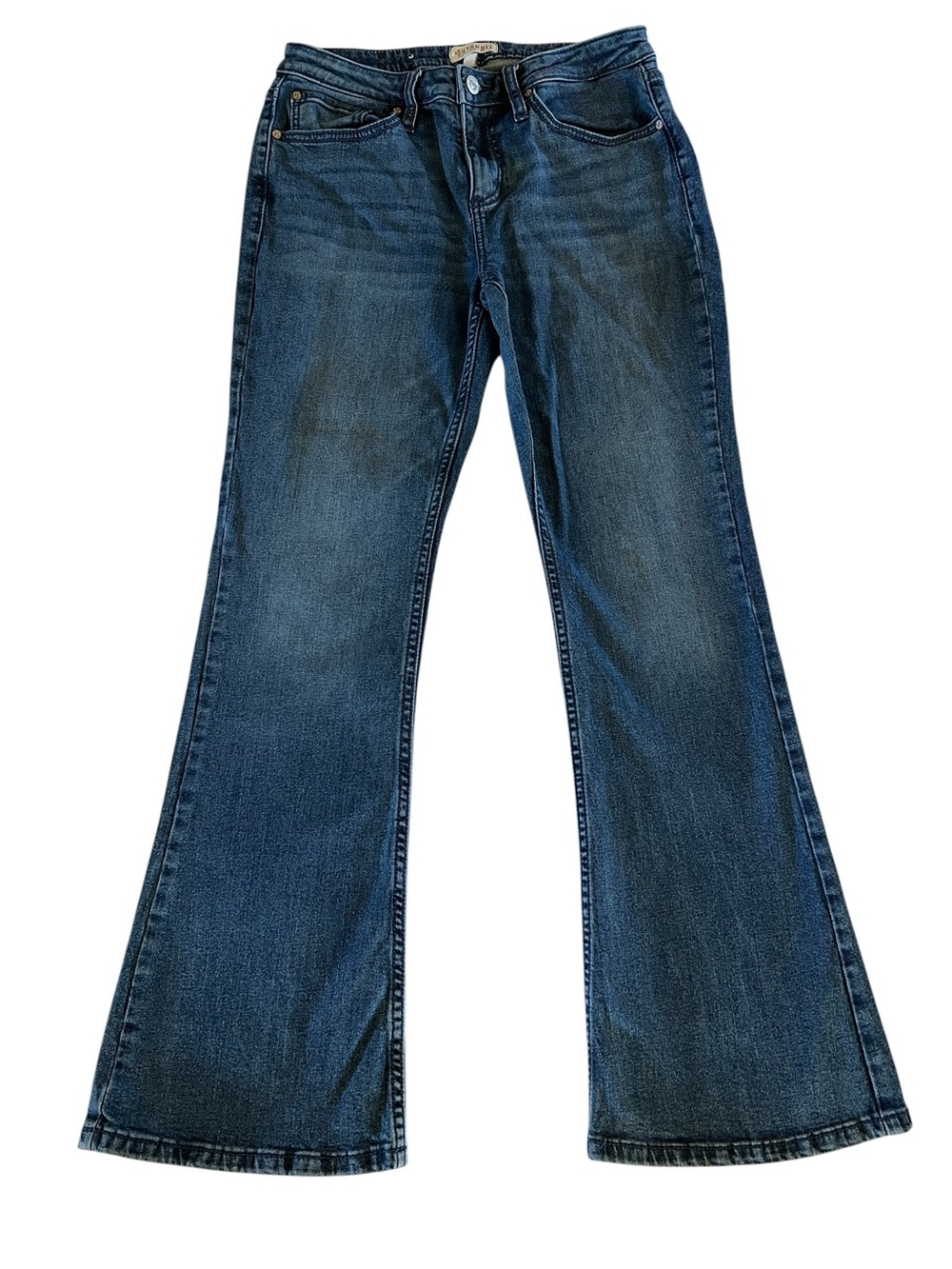 Shyanne 29 Short Bootcut Jeans Dark Wash Western Cowgirl Stretch Denim Ranch - Picture 2 of 7